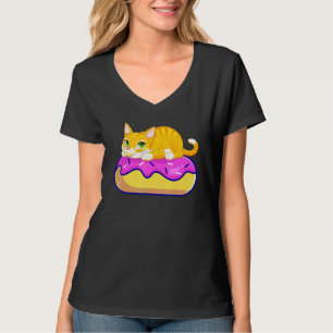 T-shirt Donut Et Chat Doughnut Trendy Chats Kitten