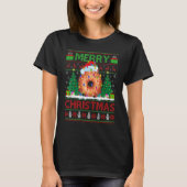 T-shirt Donut Food Xmas Tree Ugly Santa Donut Christmas (Devant)