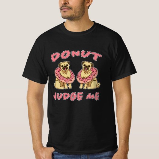 T-shirt Donut Juge Chiens Doughnut Candy Chien Cadeau (Devant)