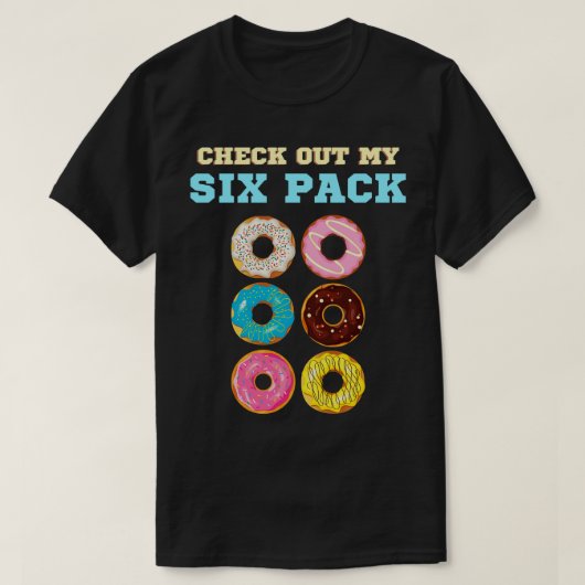 T-shirt Donut Lover Découvrez Mon Pack Six (Design devant)