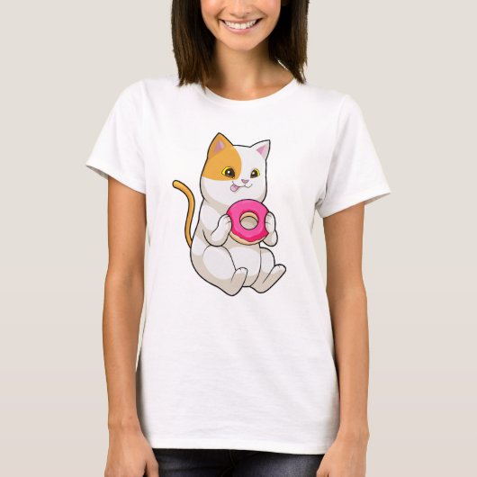 T-shirt Donut mangeur de chats (Devant)