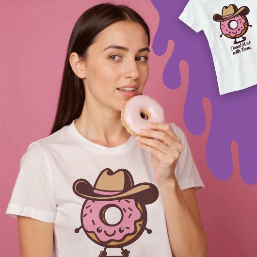 T-shirt Donut Mess avec Texas mignon Shirt