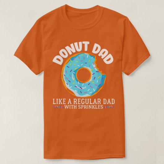 T-shirt Donut Papa Régulier Papa Avec Saupoudrer Fête des (Design devant)