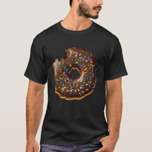 T-shirt Donut Pixel 8 bits Retro Hungry Byte Sprinkies Nou