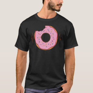 T-shirt Donut rose don de coeur beigne cadeau