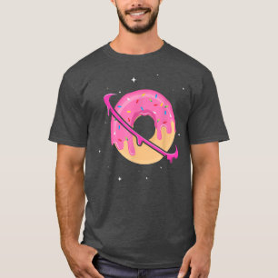 T-shirt Donut Space Funny Saturn Planet Dessert Lover Humo