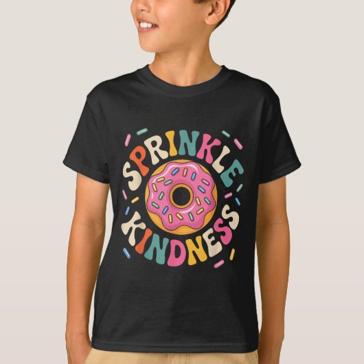 T-shirt Donut Sprinkle Kindness Funny Doughnut Lover Girls (Devant)