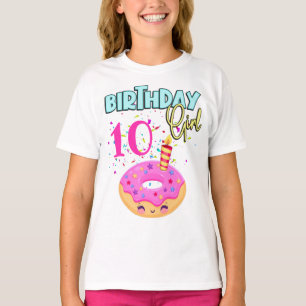 T-shirt Donut Sprinkler Birthday Girl Party thème MAtching
