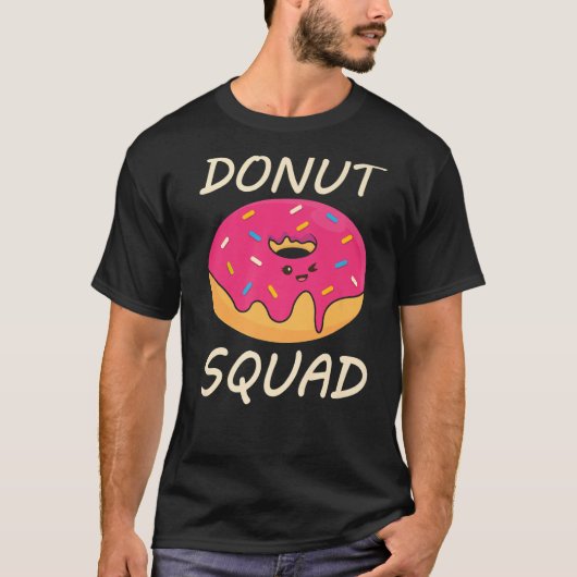 T-shirt donut squad sprinkles pattern cute doughnuts (Devant)