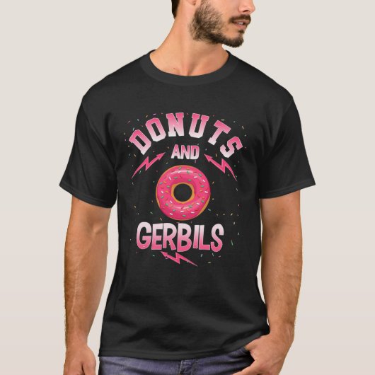 T-shirt Donuts And GERBILS Doughnut GERBIL (Devant)