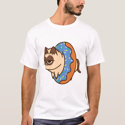 T-shirt Donuts Cats blue (Devant)