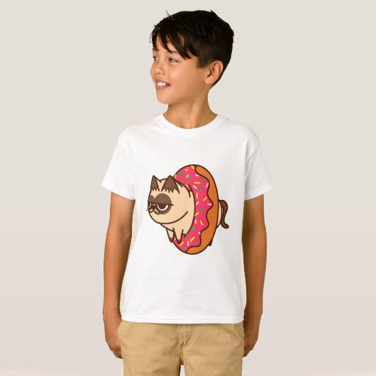 T-shirt Donuts Cats pink (Devant entier)
