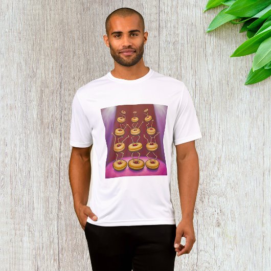 T-shirt Donuts Danser Whimsical Doughnut Caractères