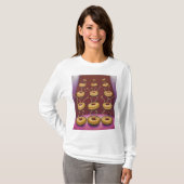 T-shirt Donuts Danser Whimsical Doughnut Caractères (Devant entier)