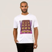 T-shirt Donuts Danser Whimsical Doughnut Caractères (Devant entier)