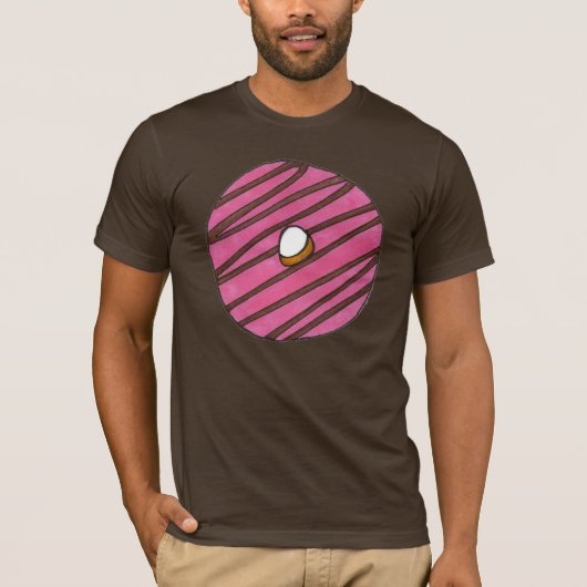 T-shirt Donuts de noix de Doughnut rose givrée (Devant)