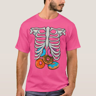 T-shirt Donuts squelette Cage thoracique Cosplay drôle d'H