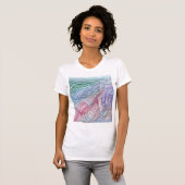 T-shirt Doodle Abstrait des Hauteurs Alpines (Devant entier)