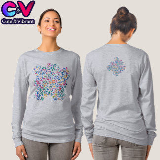 T-shirt Doodle amusant formes colorées et vibrantes