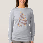T-shirt Doodle Art Doodle Long Manche Arbre de Noë (Devant)