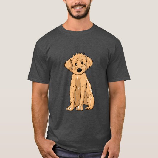 T-shirt Doodle Chien amis amusants (Devant)