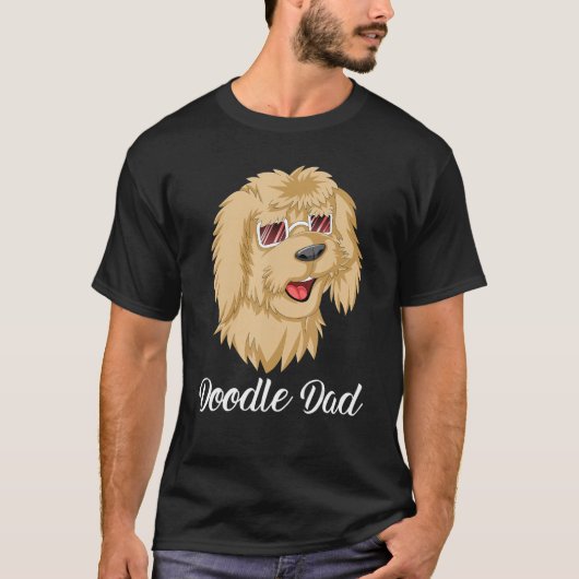T-shirt Doodle Dad Goldendoodle With SunglassesFor Dad Fat (Devant)
