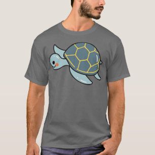 T-shirt Doodle de la tortue de mer mignonne