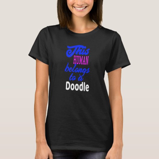 T-shirt Doodle Dog Caniche Dachshund (Devant)