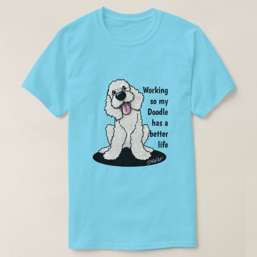 T-shirt Doodle Dog KiniArt (Design devant)