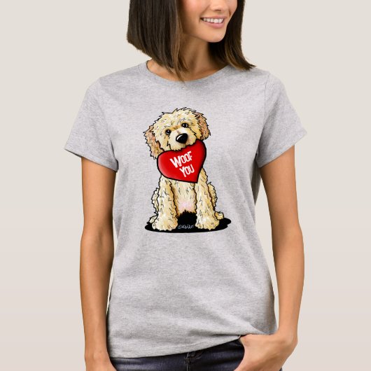T-Shirt Doodle Dog Saint-Valentin (Devant)