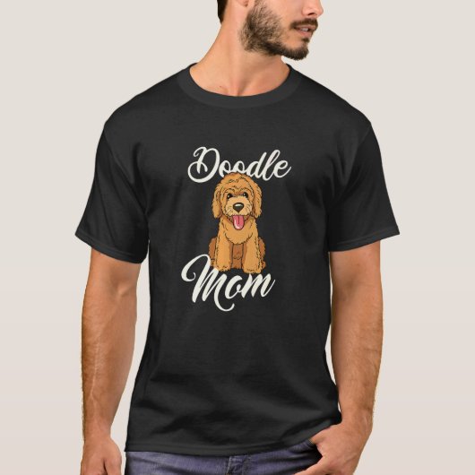T-shirt Doodle Doodle Doodle Dog Golden Doodl pour femmes (Devant)