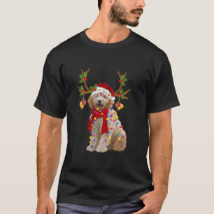 T-shirt Doodle d'or Joli renne sapin de Noël Lien