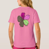 T-shirt Doodle Hibiscus Hawaiian Floral Illustration (Dos)