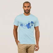 T-shirt Doodle Hibiscus Mens Tee (Devant entier)