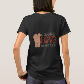 T-shirt Doodle Love - Apricot GoldenDoodle (Dos)