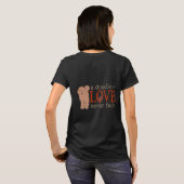 T-shirt Doodle Love - Apricot GoldenDoodle (Dos entier)