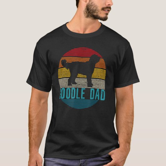 T-shirt Doodle Papa Jamais Fête des pères Rétro (Devant)