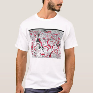 T-shirt Doodle Punk Rock #3 Vampire en COULEUR