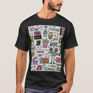 T-shirt Doodles de série TV : Drôle ensemble Vintage.