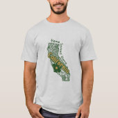 T-shirt Doodles floraux de Californie (Devant)