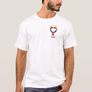 T-shirt Doodling sur le symbole de l'amitié