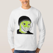 T-shirt Doomer martien vert Hommes à manches longues de ba (Devant)