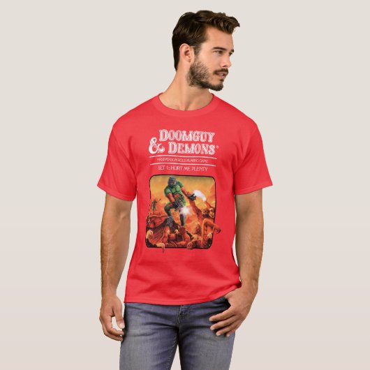 T-shirt Doomguy & Demons (Devant entier)