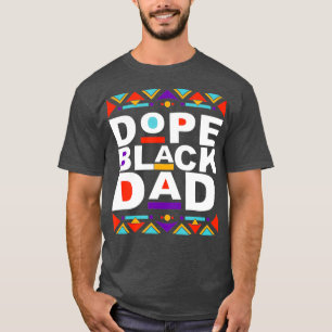 T-shirt Dope Black Papa Joyeux cadeau de Fête des pères