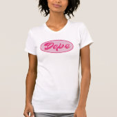 T-shirt Dope Script (Fille sur blanc) (Devant)