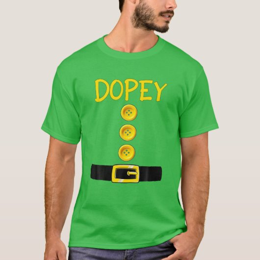 T-shirt Dopey Dwarf Halloween Costume Color Matching Dopey (Devant)