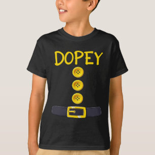 T-shirt Dopey Nwarf Halloween Costume Couleur Correspondan
