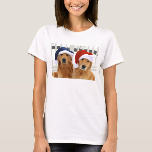 T-shirt d'or de Noël