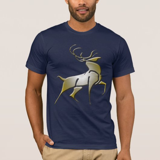 T-shirt d'or de renne (Devant)