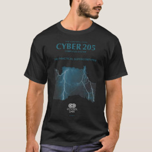 T-shirt d'ordinateur géant du Cyber 205 de CDC